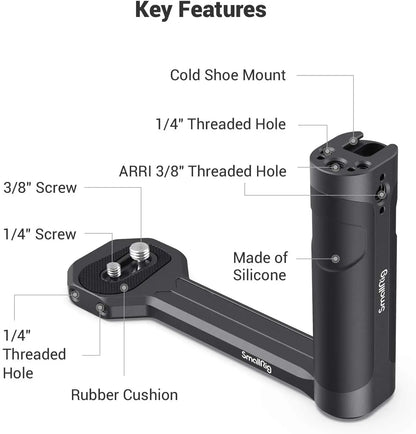 SmallRig  RS 4 mini Side Handle for DJI RS 4 mini /SC/ RS 2/ RSC 2/ RS 3 / RS 3 Pro / RS 3 mini / RS 4/ RS 4 Pro Cold Shoe Mount