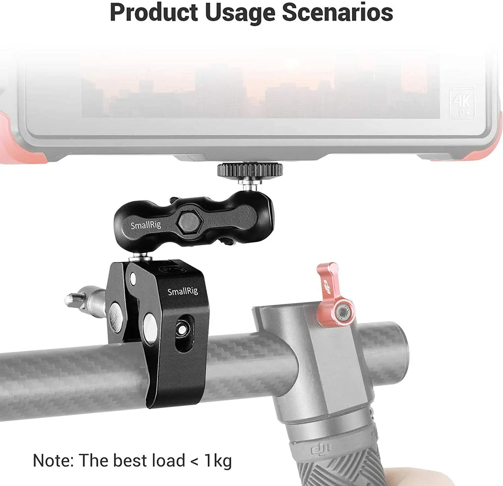 SmallRig Universal Magic Arm with Multi-Functional Ballhead Clamp