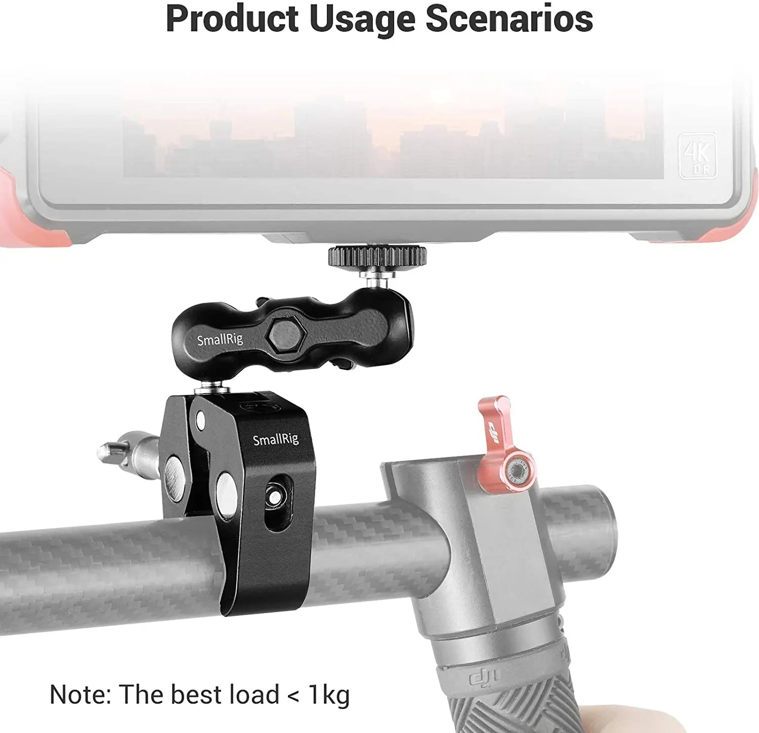 SmallRig Multi-Functional Ballhead Clamp with Double Ball Adapter (2164)