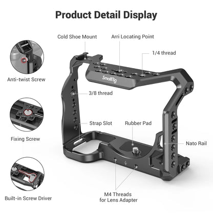 Smallrig A7S3 Camera Cage Rig A7SIII Form-fitting Cage for Sony Alpha 7S III Camera Cage A7siii Cage Rig Set 2999