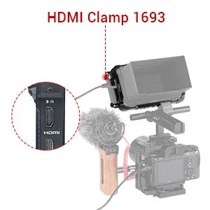 SmallRig Director's Monitor Cage for Atomos for Ninja V Feature with NATO rails on the top and bottom 2209