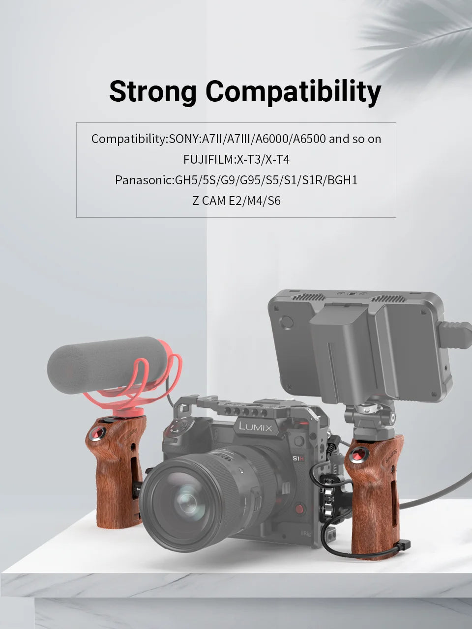 SmallRig Threaded Side Handle with Record Start/Stop Remote Trigger For SONY 3323