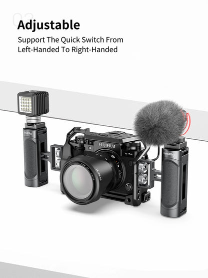 SmallRig Mini Camera Side Handle Handgrip with Two 1/4”-20 Screws  Mount for Mirrorless/ Digital Camera DSLR Camera 2916