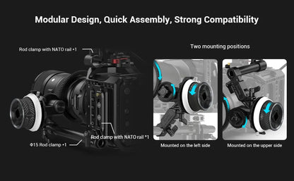 SmallRig Professional Mini Accessory Kit Include Mini Matte Box And Mini Follow Focu
