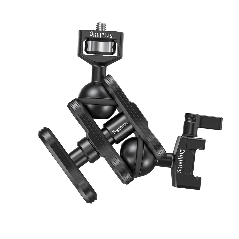 SmallRig Friction Articulating Magic Arm with Screw Ball Head & NATO Clamp – For Director Monitor Support