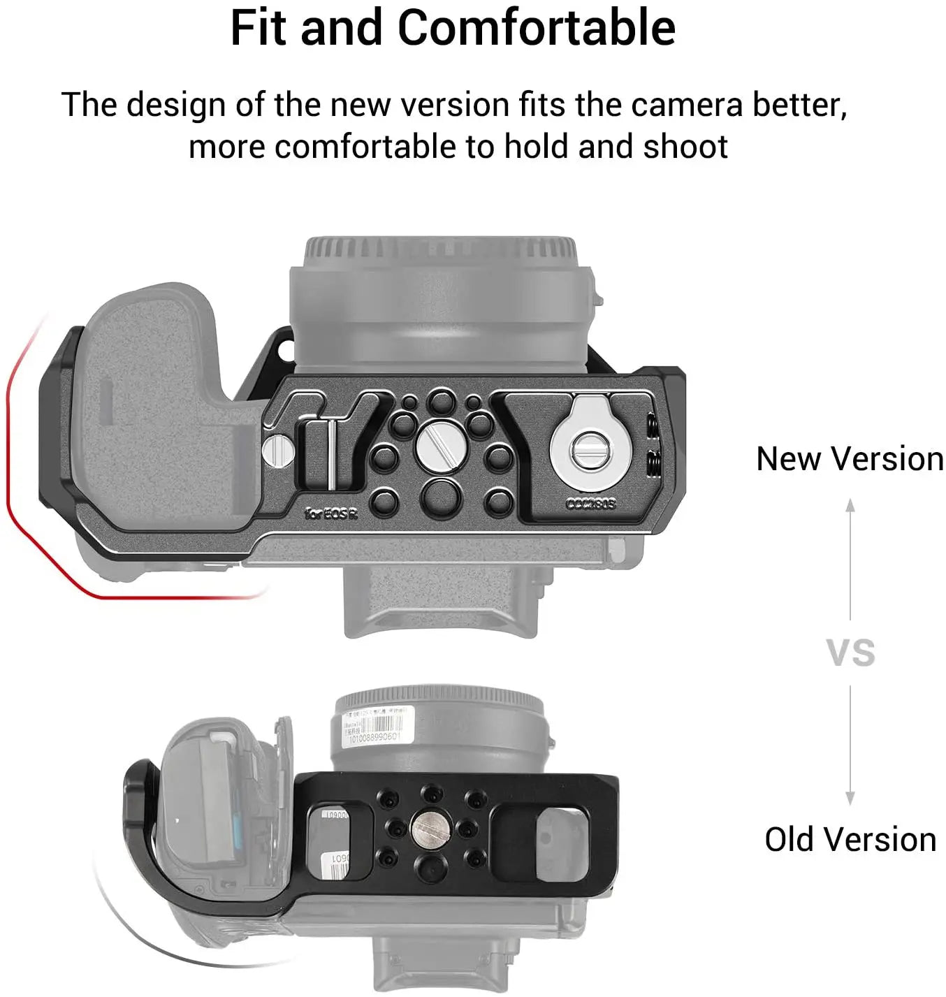SmallRig Camera Cage for Canon EOS R with Cold Shoe Mount Thread Holes for Magic Arm Microphone Attach 2803
