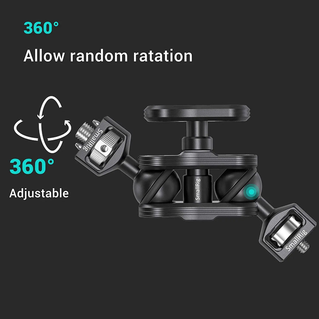 SmallRig Dual Magic Arm with ARRI Locating Pins & amp, 1/4" Screw