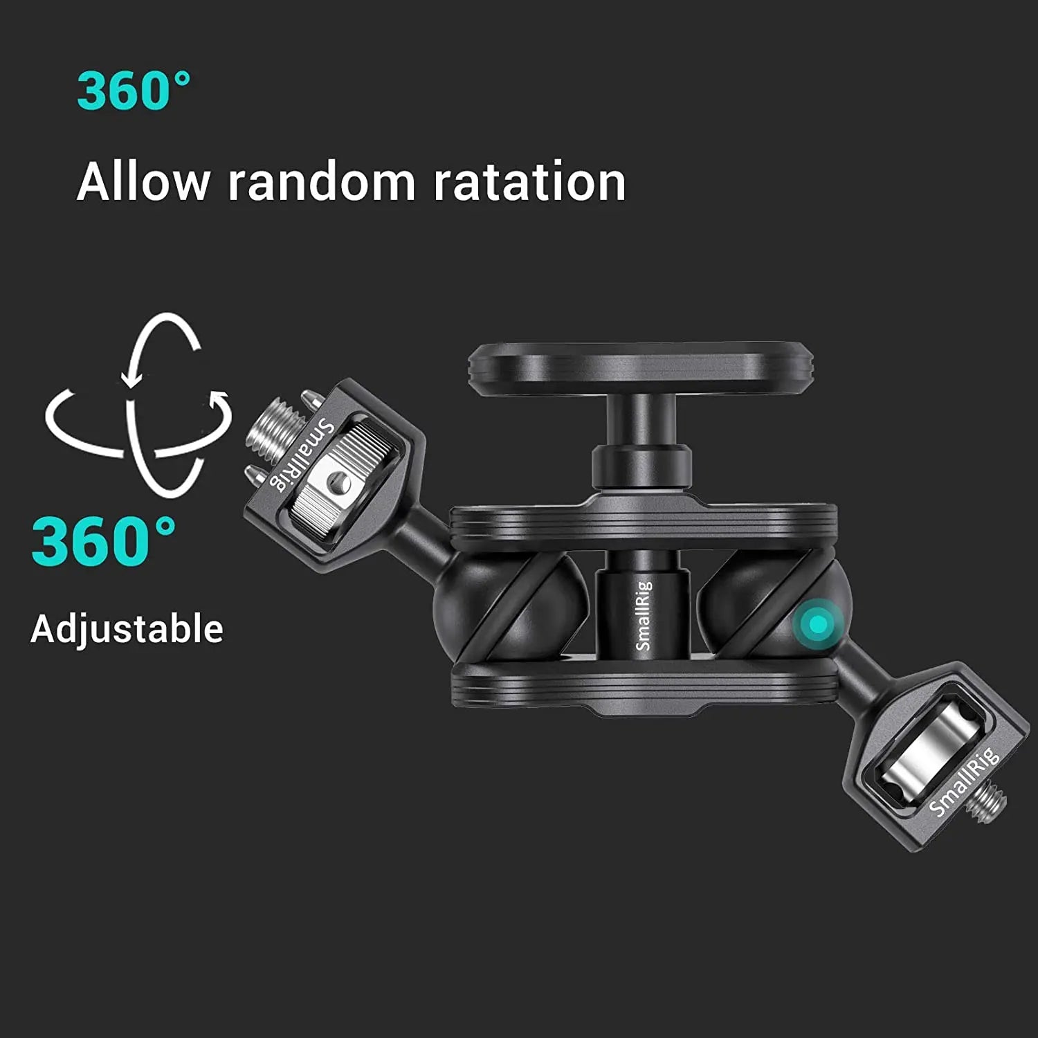 SmallRig Dual Magic Arm with ARRI Locating Pins & amp, 1/4" Screw