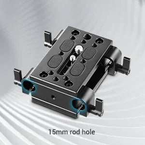 SmallRig Camera Mounting Plate Tripod Monopod Mounting Plate with 15mm Rod Clamp Railblock for Rod Support / Dslr Rig Cage-1798