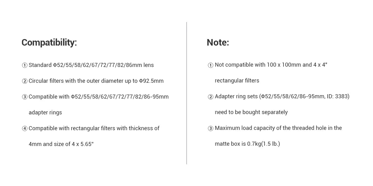 SmallRig Professional Mini Accessory Kit Include Mini Matte Box And Mini Follow Focu