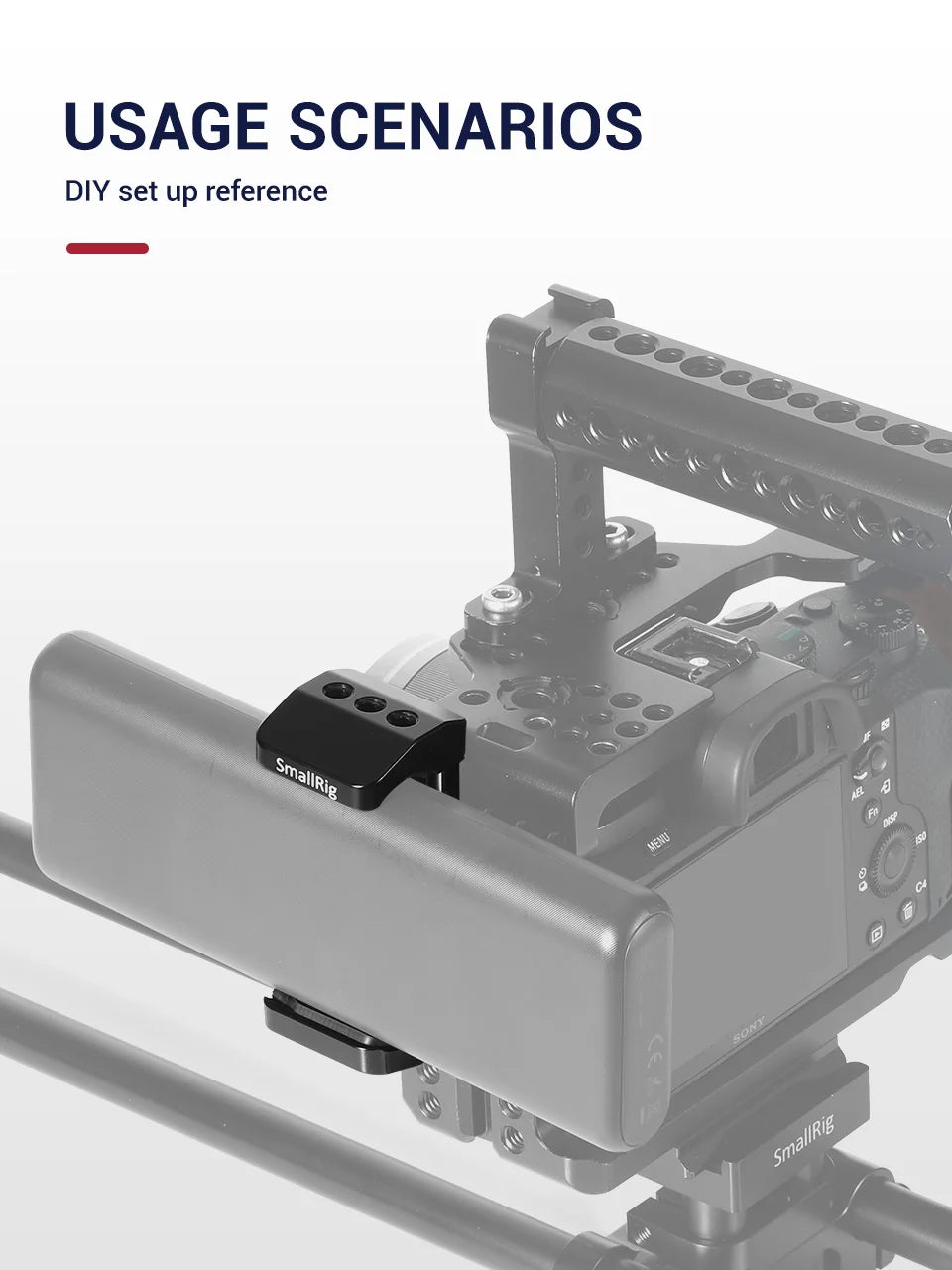 SmallRig Camera Bracket Power Bank Clamp Holder fr Portable Power Banks for Power bank with width ranging from 51mm to 87mm 2336