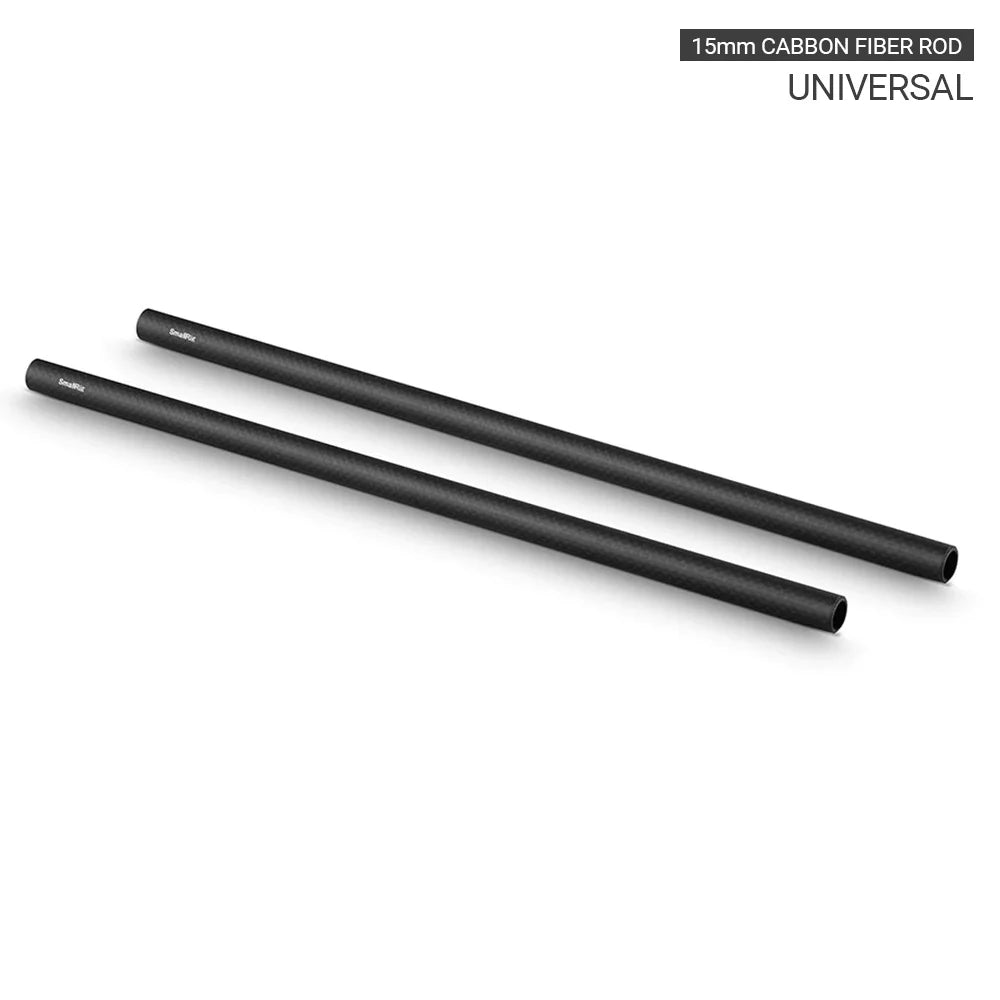SmallRig 15mm Carbon Fiber Rod 18 Inches Long for Dslr Camera Rig Camera 15mm Rail Support System  - 0871 (2pcs Pack)