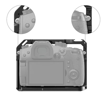 SmallRig Camera Cage For Panasonic GH5 / For Lumix GH5s With Cold Shoe Mount 1/4 3/8 Thread Holes and Nato Rail