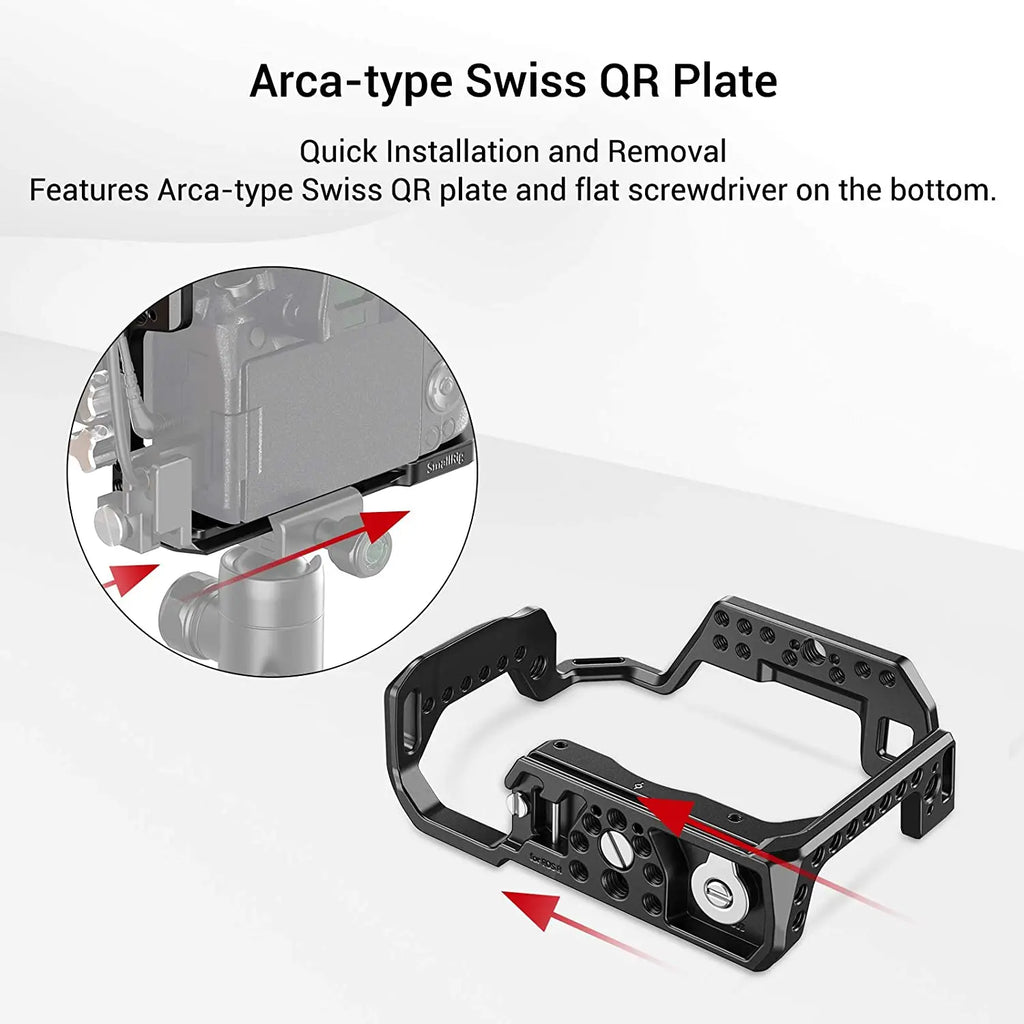 SmallRig Camera Cage for Canon EOS R with Cold Shoe Mount Thread Holes for Magic Arm Microphone Attach 2803