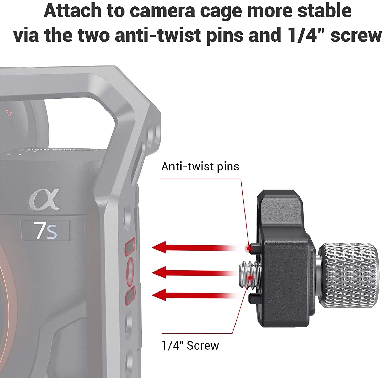 SmallRig Cable Clamp for Sony A7S III Camera Cage 2999 DIY Accessories 3000