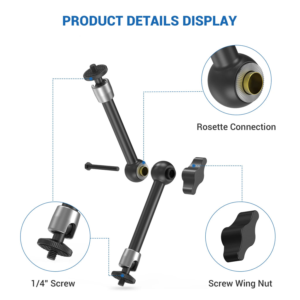 SmallRig Articulating Magic Arm 9.8 / 11 inches Adjustable Friction Magic Arm For DSLR LCD Monitor LED Light Camera Accessories