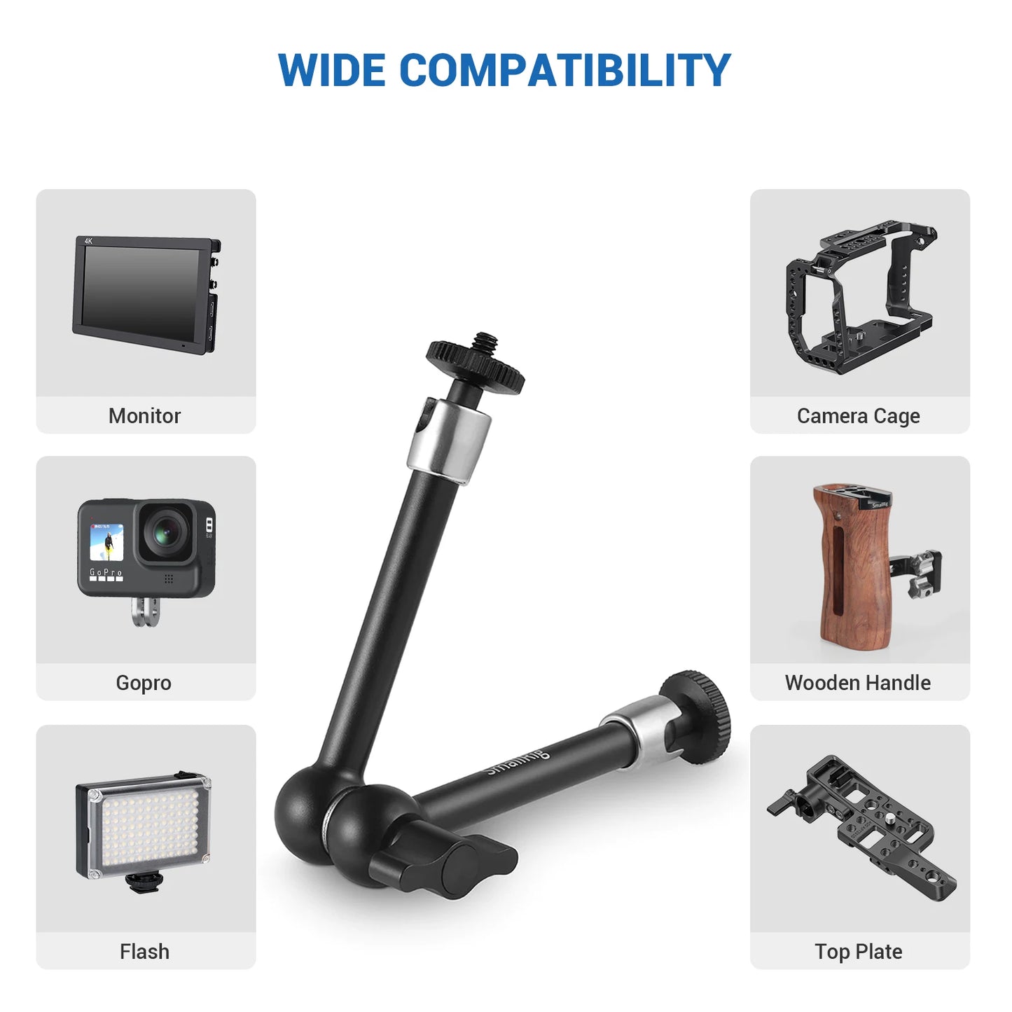 SmallRig 9.5 inches Articulating Arm Adjustable Friction Magic Arm