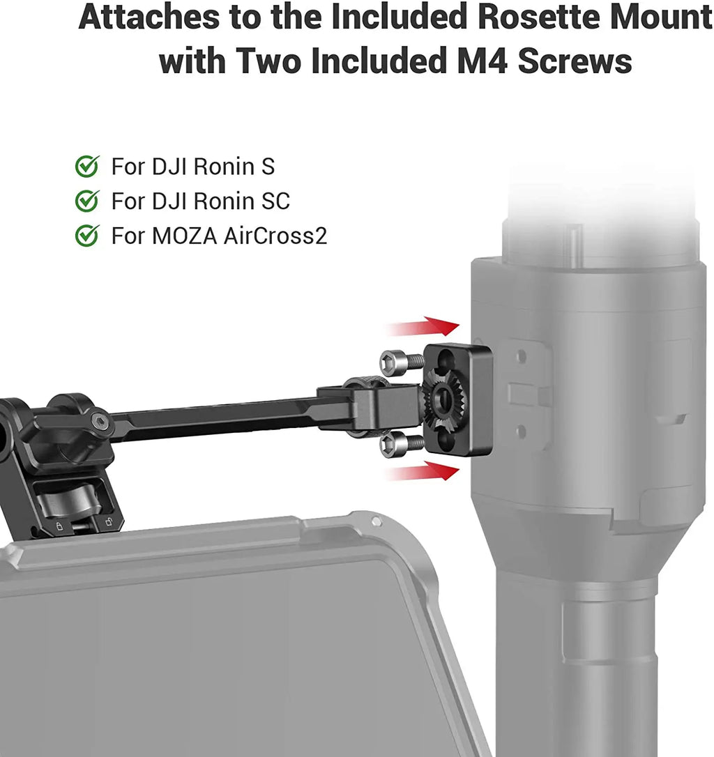 SmallRig Adjustable Monitor Mount for Selected DJI &amp; Zhiyun &amp; Moza Handheld Gimbal Stabilizers