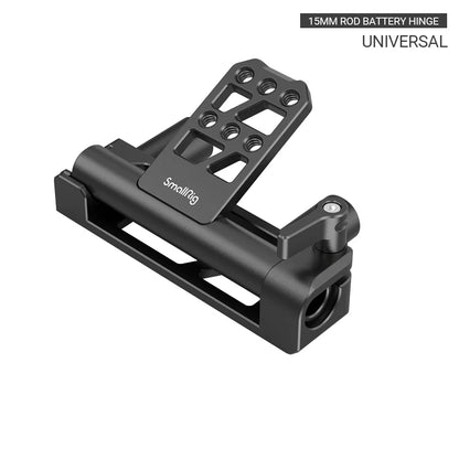 SmallRig Dual 15mm Rod Battery Hinge With 1/4-20 threaded holes Lightweight & portable Angle-adjustable- 2802