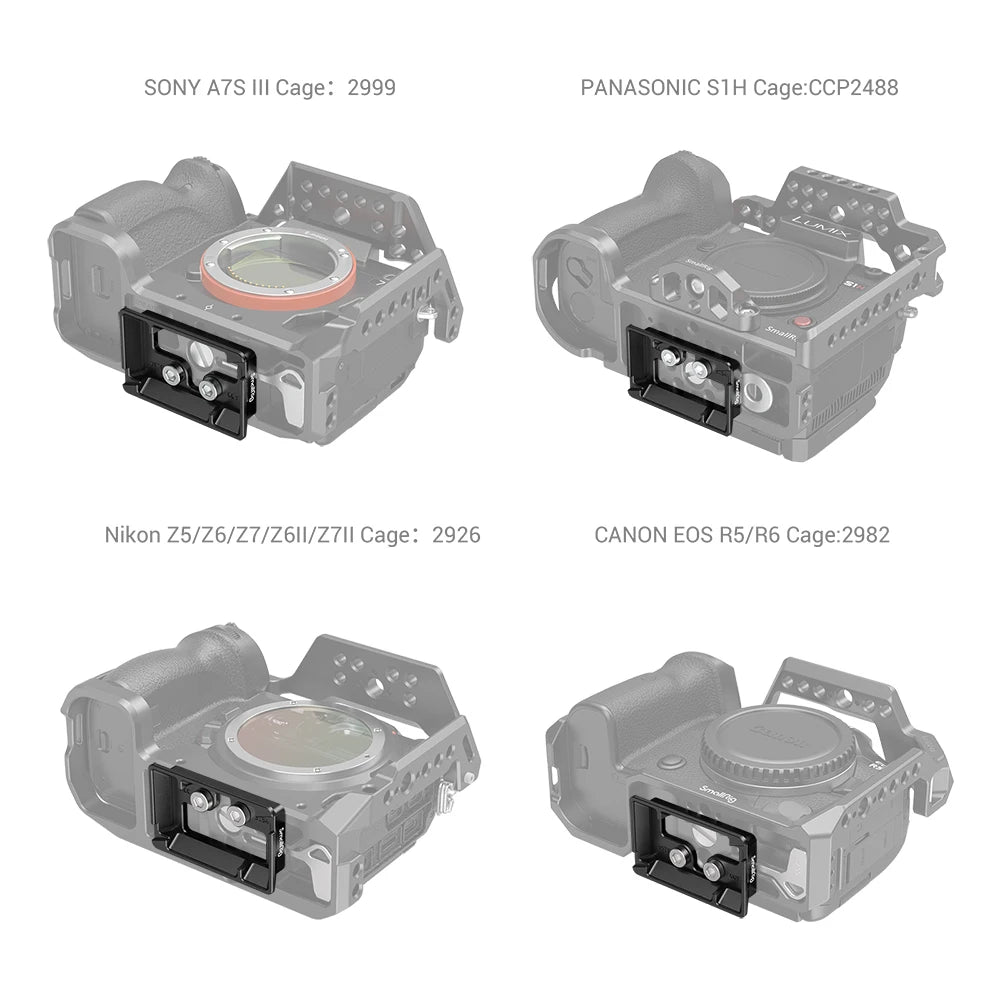 SmallRig Arca-Type Quick Release Plate for DJI RS 2 and RSC 2 Gimbal for DJI RS 4 Pro/ RS 4 / RS 3 / RS 3 Pro /RS 2 - 3154