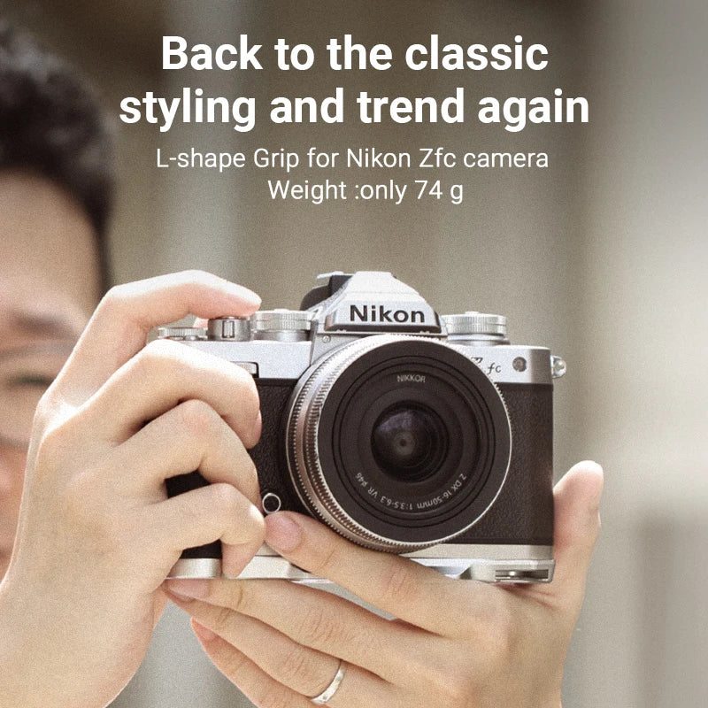 SmallRig L Shape Camera Cage Rig Grip For Nikon Z FC Camera 1/4 Threaded Hole Side Handle Camera Shoulder Strap Accessories 3480