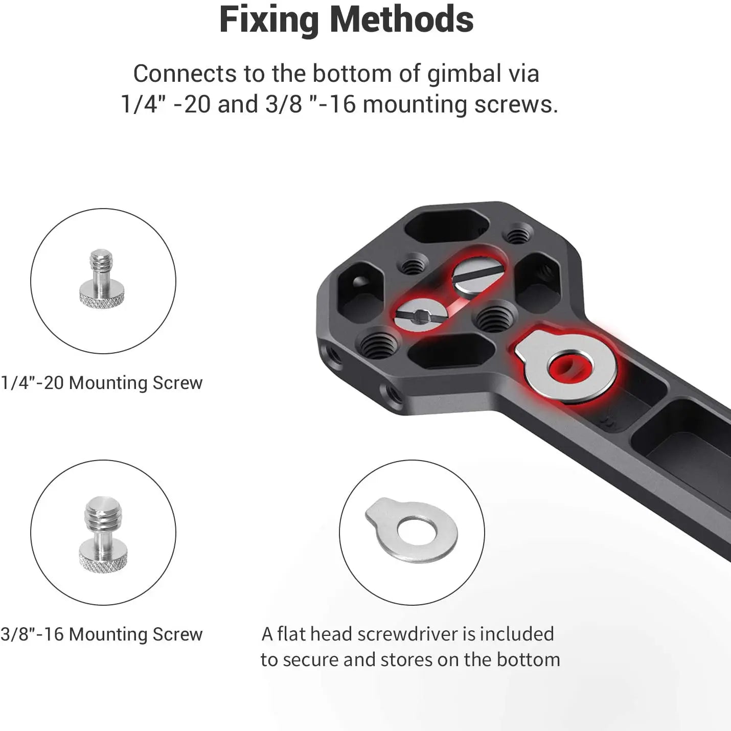 SmallRig  RS 4 mini Side Handle for DJI RS 4 mini /SC/ RS 2/ RSC 2/ RS 3 / RS 3 Pro / RS 3 mini / RS 4/ RS 4 Pro Cold Shoe Mount