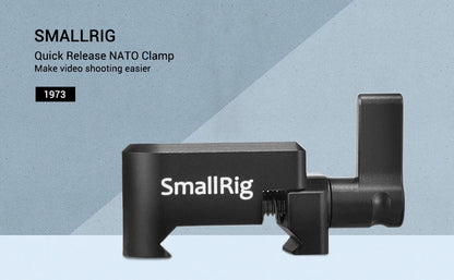 SmallRig Quick Release Clamp NATO Standard Clamp with 1/4"-20 and 3/8"-16 Mounting Holes for DIY Magic Arm Rig  - 1973