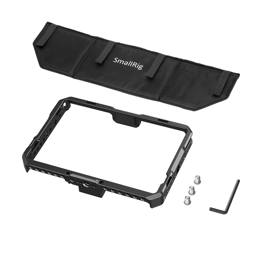 SmallRig Cage with Sun Hood for SmallHD 702 Touch Monitor  Cage Kit for SmallHD Indie 7 CMS2684