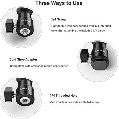 SmallRig LCD Monitor Shoe Adapter with 1/4" Screw