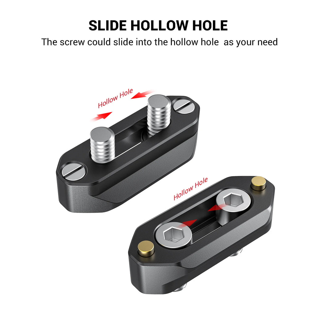 SmallRig Camera Quick Release Safety Rail 4cm 1.57 Inches Long with 1/4'' Screws For Nato Handle EVF Attach  - 1409