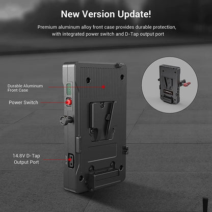SmallRig V Mount Battery Adapter Plate with Crab-Shaped/Crab-Shaped /Adjustable Arm Clamp 3202/3203/3204