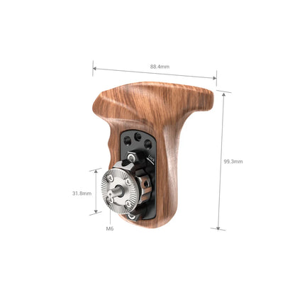SmallRig Wooden Side Handle with ARRI Rosette Suit for Sony a7II/a7RII/a7SII SmallRig Cage,Left and Right ARRI Side Handle