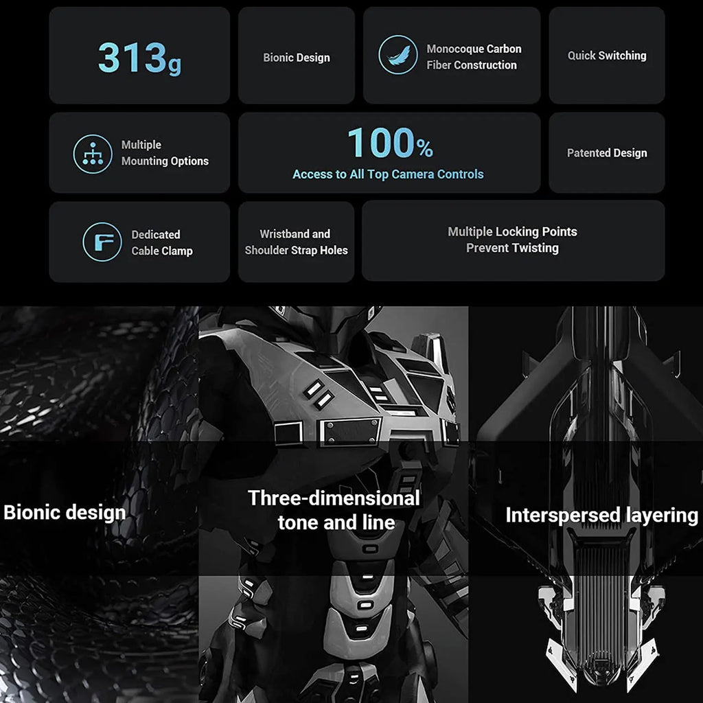 SmallRig Black Mamba Camera Cage with cable clamp and Top Handle Kit for Canon EOS R5 & R6 & R5 C Camera 3233/3234