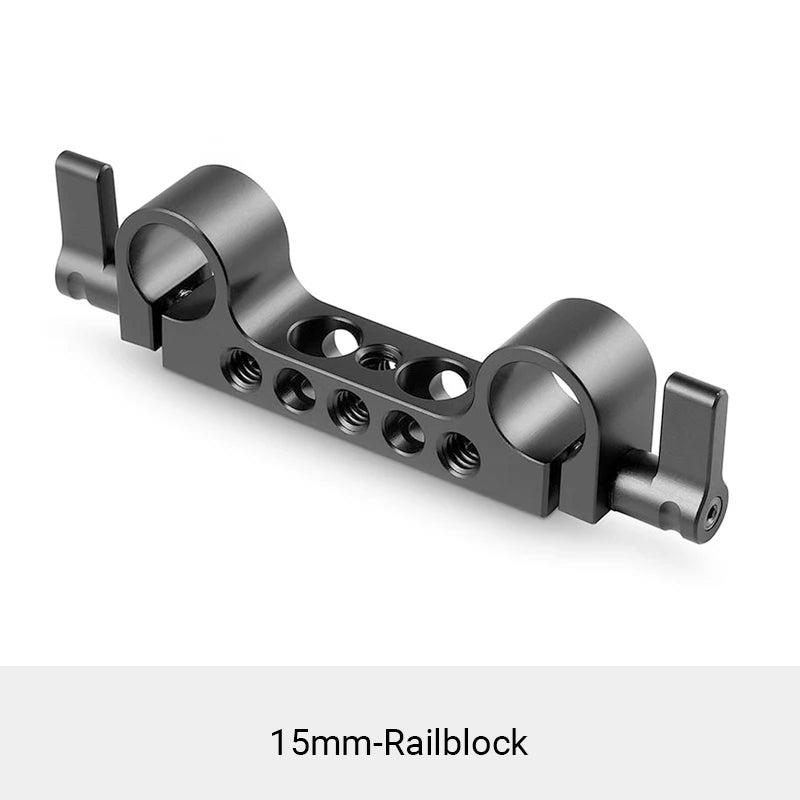 SmallRig 1PCS / 2PCS Lightweight Dual 15mm LWS Rod Clamp Railblock For Camera 15mm Rail Support System For Follow Focus 2061