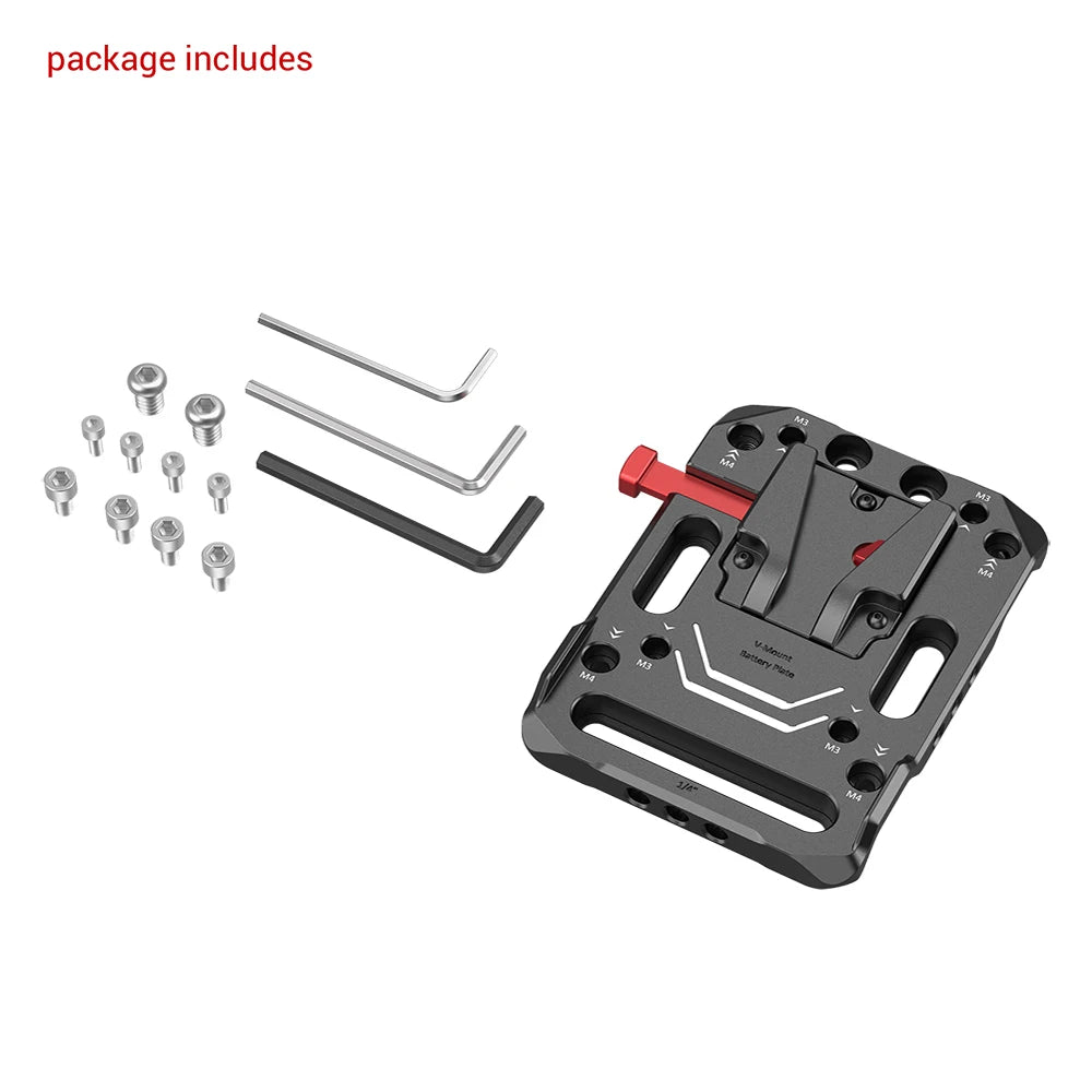 SmallRig V Mount Battery Plate, V-Lock Mount Battery Plate Quick Release Plate Universal Camera Accessories - 2988