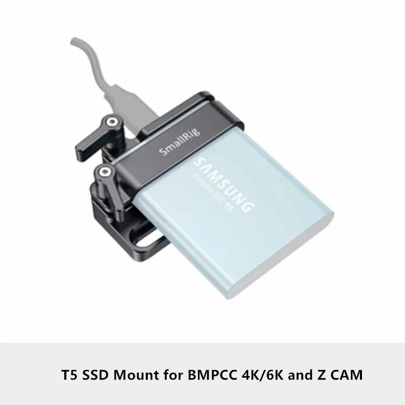 SmallRig Camera Rig Mount for Samsung T5 SSD for Blackmagic Design Pocket Cinema Camera 4K / 6K SmallRig cage  2245