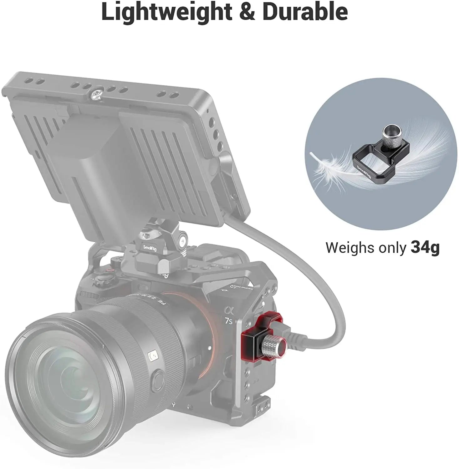 SmallRig Cable Clamp for Sony A7S III Camera Cage 2999 DIY Accessories 3000