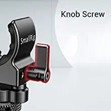 SmallRig Quick Release Cold Shoe Microphone Clamp Shot gun Microphone Holder with soft silicone to absorb bumps & noise BSM2352