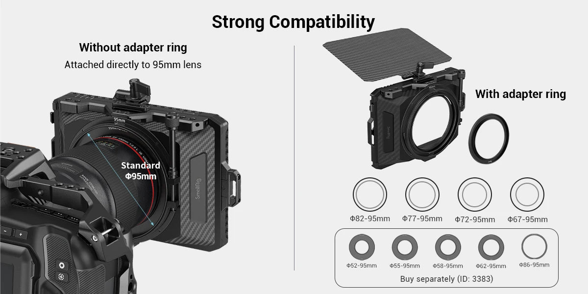 SmallRig Professional Mini Accessory Kit Include Mini Matte Box And Mini Follow Focu