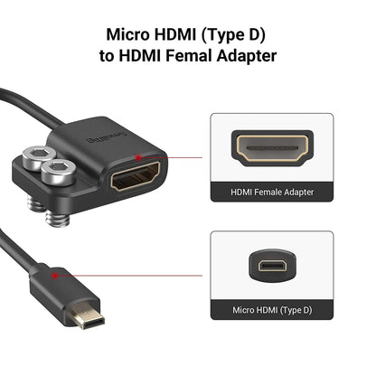 SmallRig Ultra Slim 4K Adapter Cable A to A/C to A /D TO A for BMPCC 4K & 6K/for Sony A7SIII/for Panasonic 3019/3020/3021