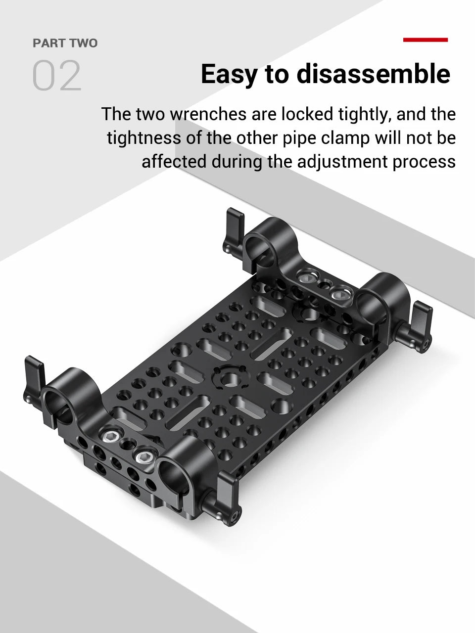 SmallRig 1PCS / 2PCS Lightweight Dual 15mm LWS Rod Clamp Railblock For Camera 15mm Rail Support System For Follow Focus 2061
