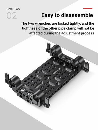 SmallRig 1PCS / 2PCS Lightweight Dual 15mm LWS Rod Clamp Railblock For Camera 15mm Rail Support System For Follow Focus 2061