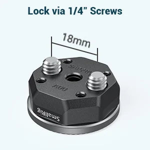 SmallRig Arri Standard Rosette Bolt-On Mount (M6 Thread) for Rosette Side Handle Monitor Holder Attach 2804