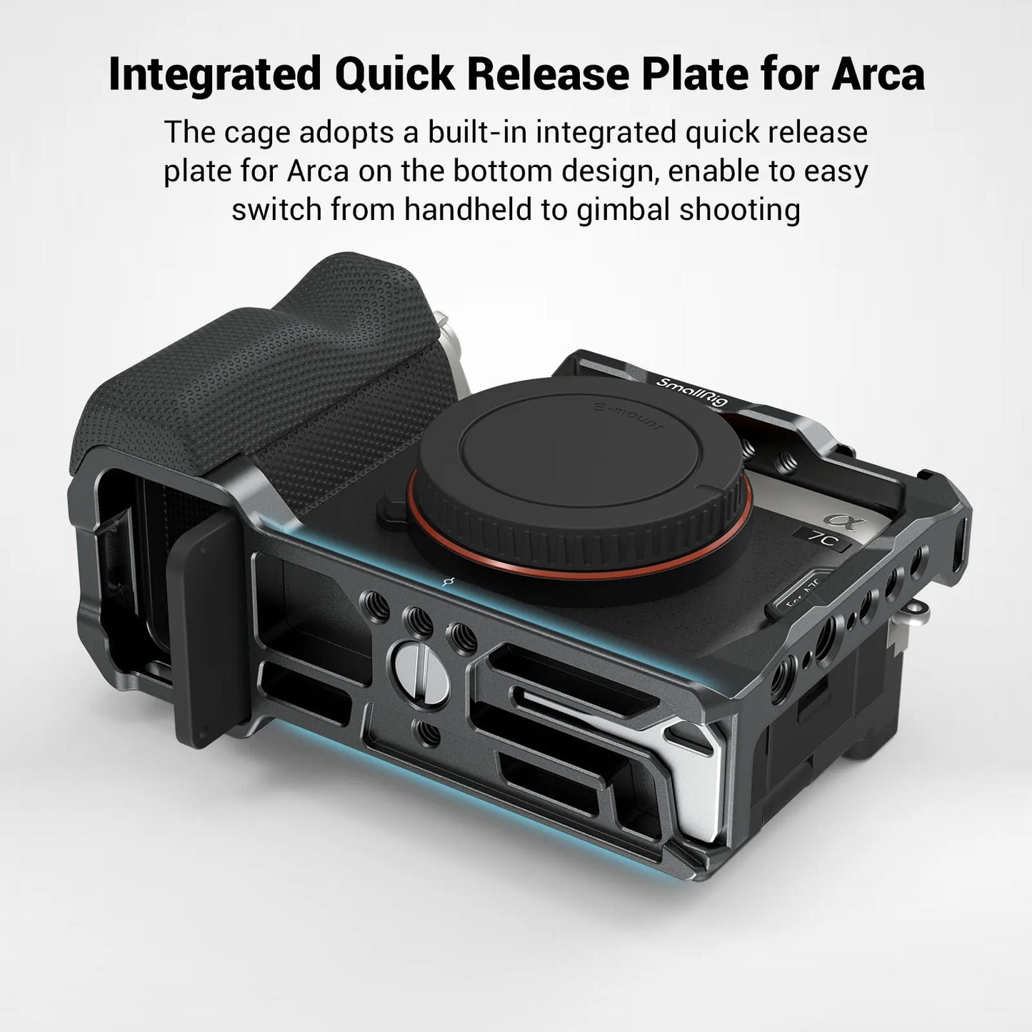 SmallRig Camera Cage with silicone Side Handle grip rig for Sony Alpha a7c A7C Camera Accessories 3212