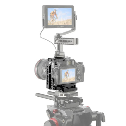 SmallRig Sony A7M3 A7M2 Cage Quick Release Half Cage W/ Manfrotto plate for Sony A7RIII / A7III / A7II /A7RII / A7S II