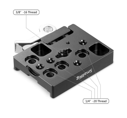 SmallRig Camera Monopod Head Quick Release Plate ( Arca-type Compatible) QR Plate For Arca-Swiss Plate Tripod Accessories 2143