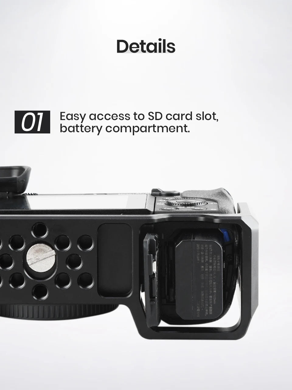 SmallRig Camera Cage Rig for Sony A6500 Cage for Sony A6300/A6000/A6500 Nex-7 Camera with Shoe Mount Thread Holes 1661