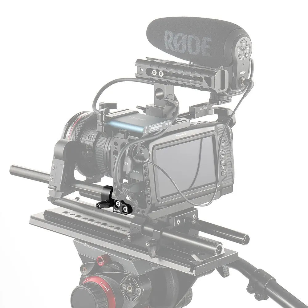 SmallRig 15mm Single Rod Clamp for BMPCC 4K 6K Cage To Mount a Follow Focus Motor like for Tilta for Nucleus for Nano 2279
