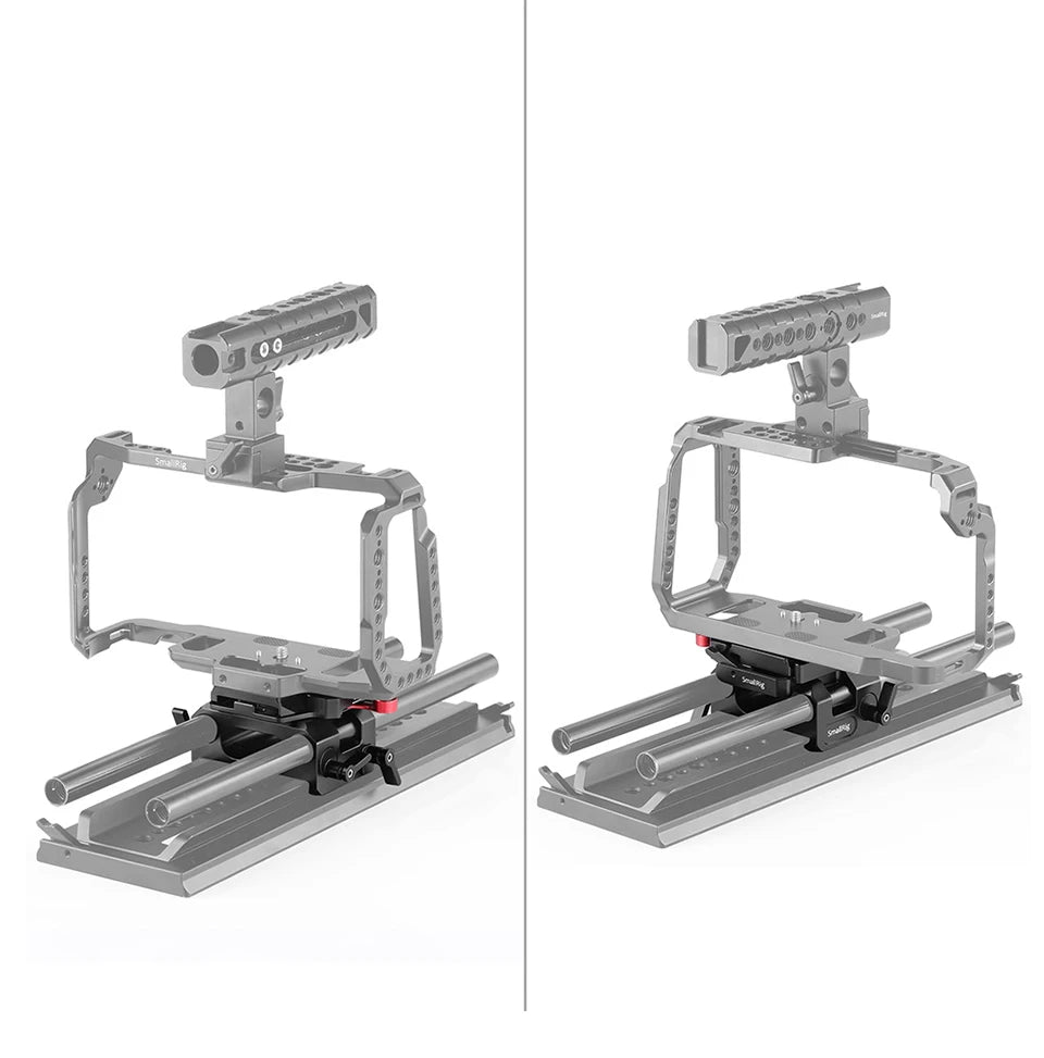 SmallRig Camera Plate Rig Baseplate Kit for Blackmagic Design Pocket Cinema Camera 4K / 6K (for Manfrotto 501PL Compatible) 2266