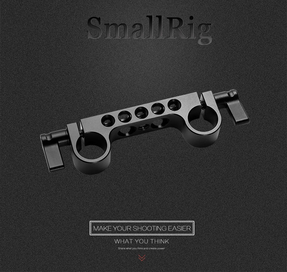 SmallRig Super Light weight 15mm Railblock with 1/4"-20 Standard Thread for Camera Cage 15mm Dslr Camera Rig - 942